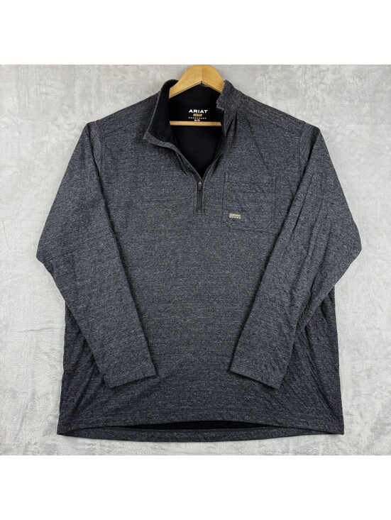 Ariat Other - Ariat Rebar Foundation 1/4 Zip Work Pullover Heather Men's XL Performance Pocket